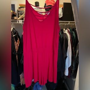 Red women’s romper